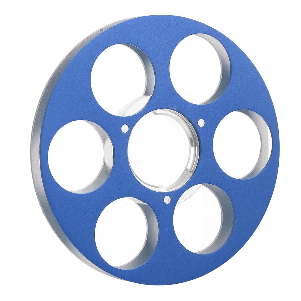 Empty Tape Reel Sound Recording 6 Hole Aluminum Alloy for NAGRA Miniature Tape Recorder Blue