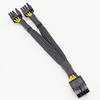 For GPU Graphics Card Power Extension Cable 8pin For PCI-E to 2x 6+2pin for Mining Rig 18AWG Copper Wire Flexible Modular Design