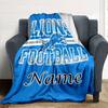 Lions Football Team Logo Customized Your Name Blanket Lightweight And Comfortable Warm Blanket Suitable For Bed Home Chair Office Sofa Camping