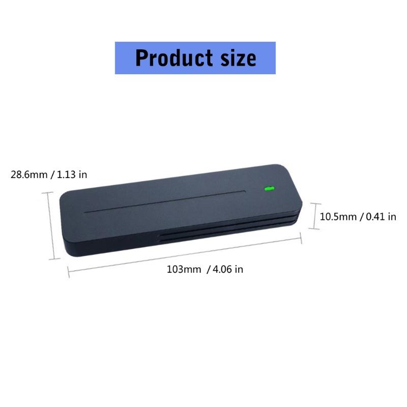 Solid Disk Case M.2 Solid Disk Enclosure Supports 10Gbps Fast Speed Data Transfer Aluminum Heat Dissipation Power Failure Protect