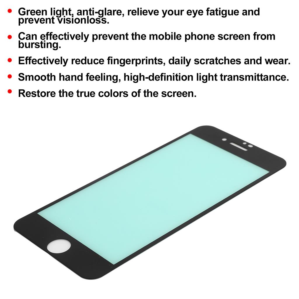 Gehärtetes Glas Displayschutzfolie oder Grünes Licht Augen Schutzfolie für 7