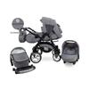 BAZARLAND30.Poussette 3 en 1 haut de gamme Urbano avec siège auto Inclus!Gris