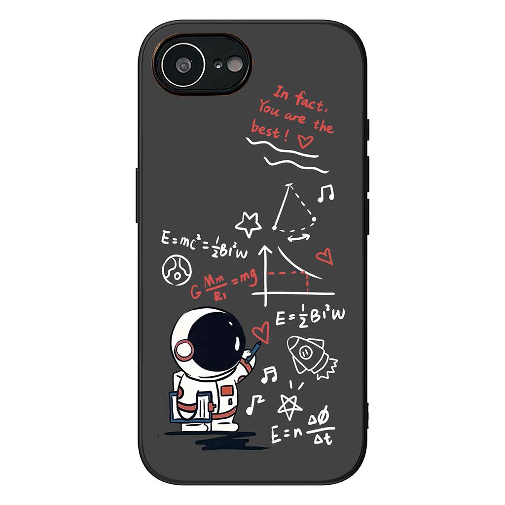 Universe Galaxy Moon Astronaut Stars Casing Phone Cover for Apple iPhone 16 15 14 11 Pro Max 7 8 Plus SE2 SE3 SE 2022 2020 Case
