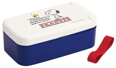 Bento Box with Smartphone Single 600ml Microwave and Dishwasher Made In Snoopy PEANUTS GANG Stand, Tier, Capacity, Safe, Japan, PLB6SSH-A