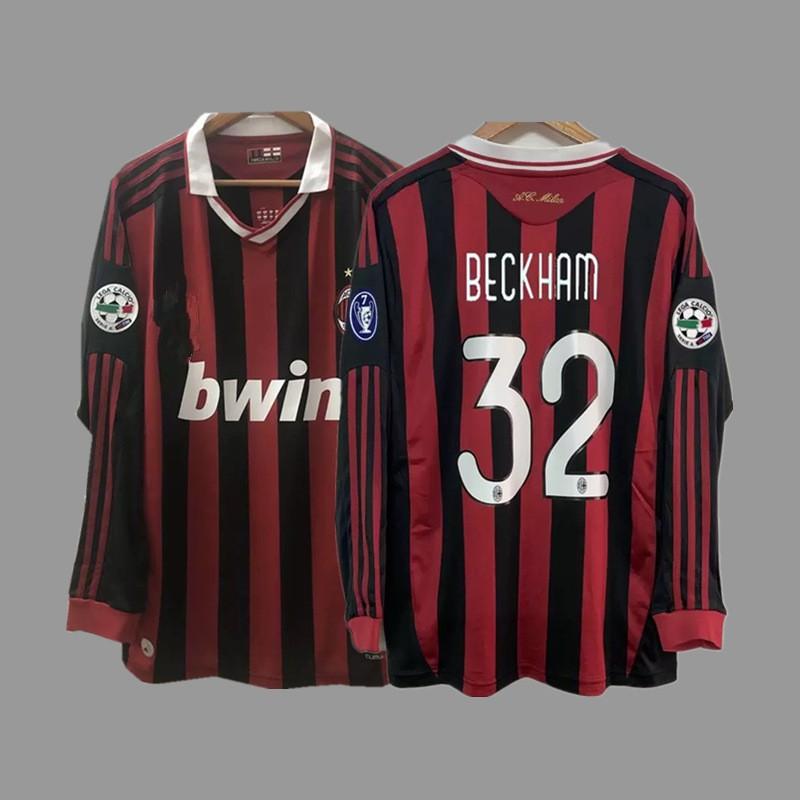 Vintage Long Sleeve Football Jersey Retro Soccer Shirt Men Women Sportswear