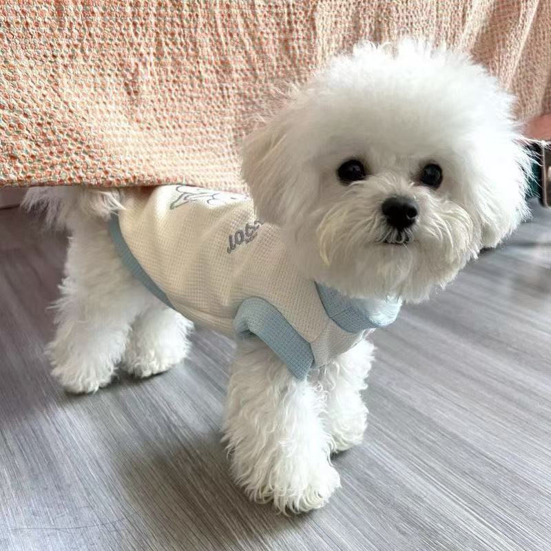 

Summer fashion thin pet dog cat clothes Bichon teddy bear vest L