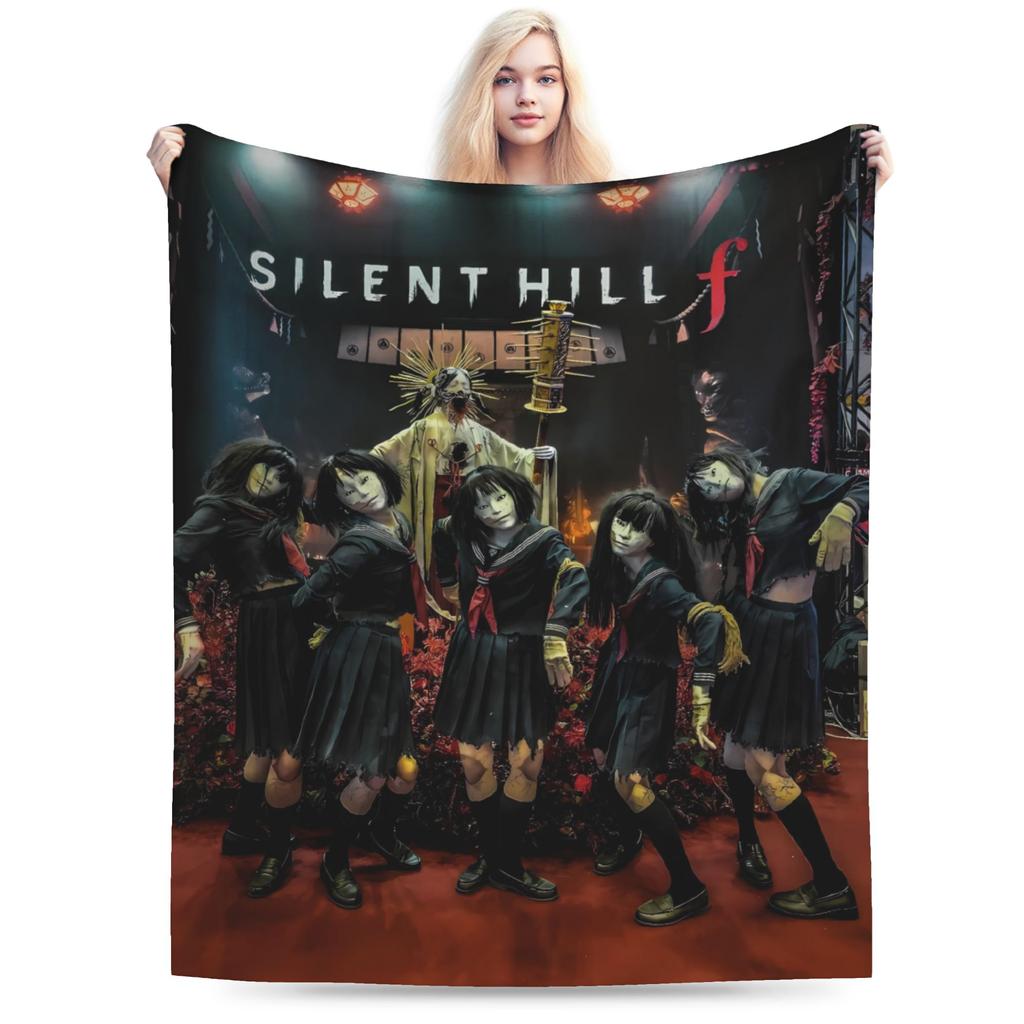 Silent Hill F deka Hororová hra Cestování Kancelář Flanelové povlečení Přehozy do obývacího pokoje Teplý měkký kvalitní přehoz Nápad na dárek