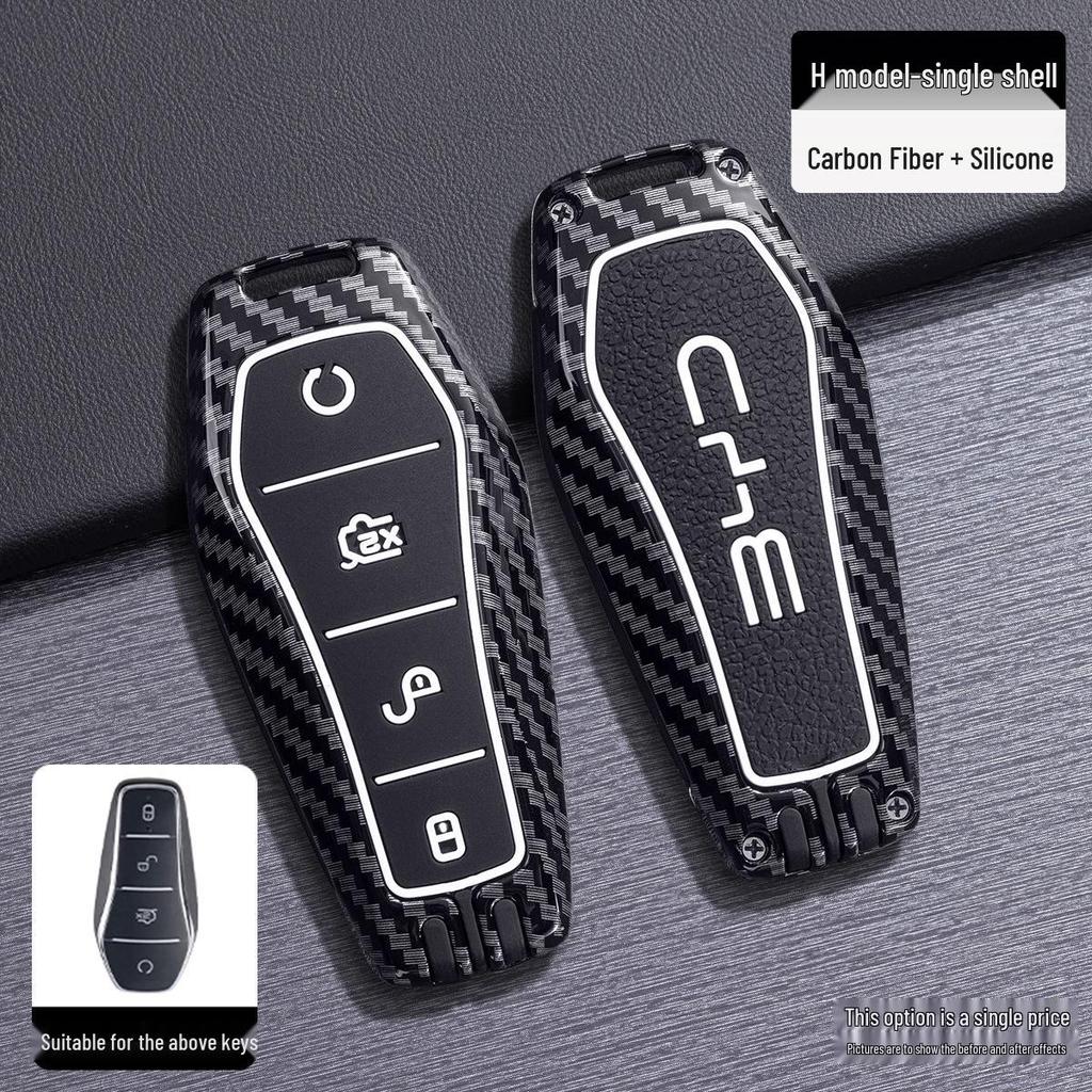 BYD Key Case for Seagull, Dolphin, S7, Han, Song Pro, Tang DMI, Qin Plus, Yuan EV2, Destroyer - Shell Buckle Bag
