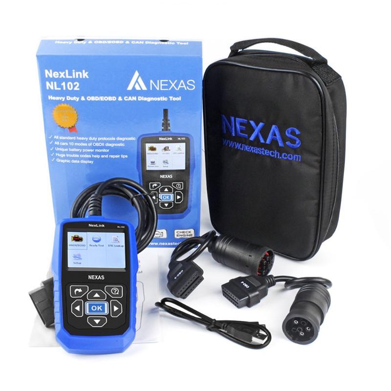 NEXAS NL102 HEAVY DUTY TRUCK /& CAR OBD2 DIAGNOSTIC HD CODE READER DIESEL SCANNER