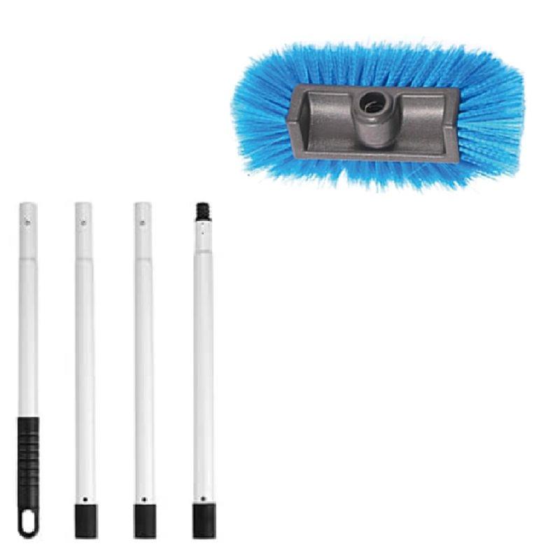

ABMH-Wash Brush With Sided Soft Bristles Scratch-Free, Adjustable Handle, Cleaning Brush Mop Kit