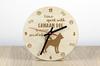 Canaan Dog - clock with dog, wooden clock with engraving, personalised clock by Art-Dog
