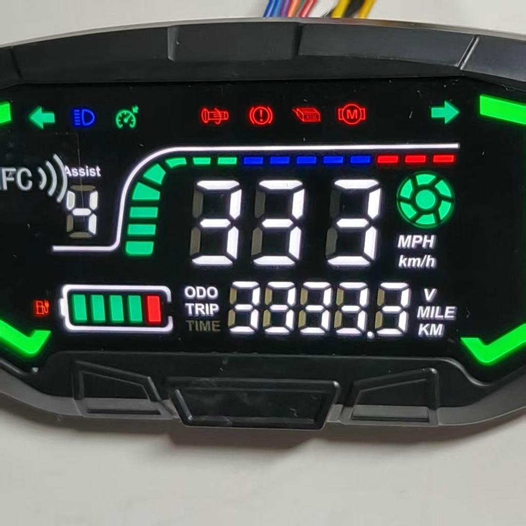 ΟΘΟΝΗ ΗΛΕΚΤΡΙΚΟΥ ΠΟΔΗΛΑΤΟΥ 36V48V60v με ΠΛΑΣΤΙΚΟ ΚΛΙΠ και NFC για ΕΛΕΓΧΟ ΟΘΟΝΗΣ ON OFF ΜΕΤΡΗΤΗΣ EBIKE