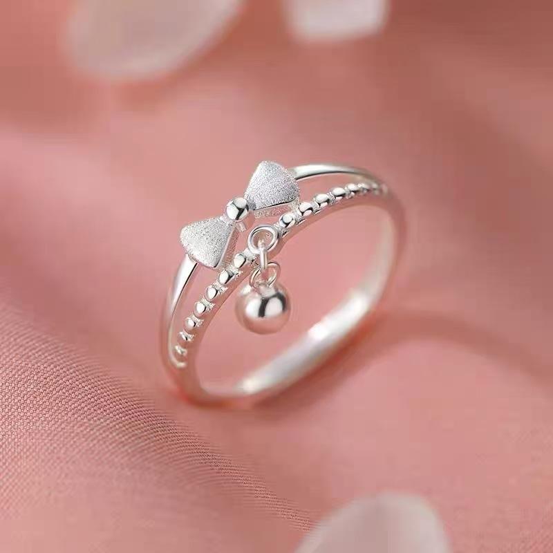 Female Niche Light Luxury Bow Ring