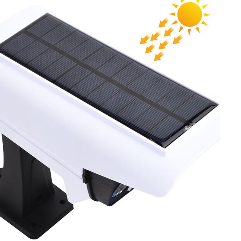 Solar Powered 77-LED Security Wall Light, 2-Pack