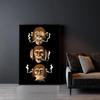 Smoking Monkey HD Canvas Print Poster Home Living Room Bedroom Decoration Classic Abstract Wall Art Funny Humour