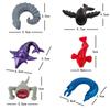 24pcs/set Deep Sea Monster Action Figures Sea Creatures Animal Model Toys