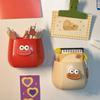 1/2Pcs Cartoon Sausage Mouth Pen Holder Magnetic Refrigerator Storage Box Stationery Container Home Office Desktop Fridge Decoration Ornament