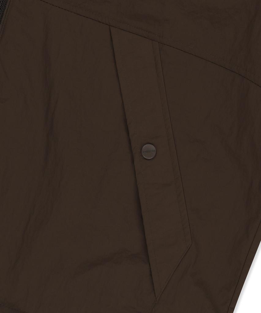 Brownbreath Tag Hoodie Windbreaker - Dark Brown