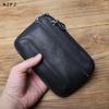 Genuine Leather Men's Mobile Phone Waist Bag Top Layer Cowhide Multifunctional Coin Card Holder  6.7 Inch Mobile Phone Bag NZPJ