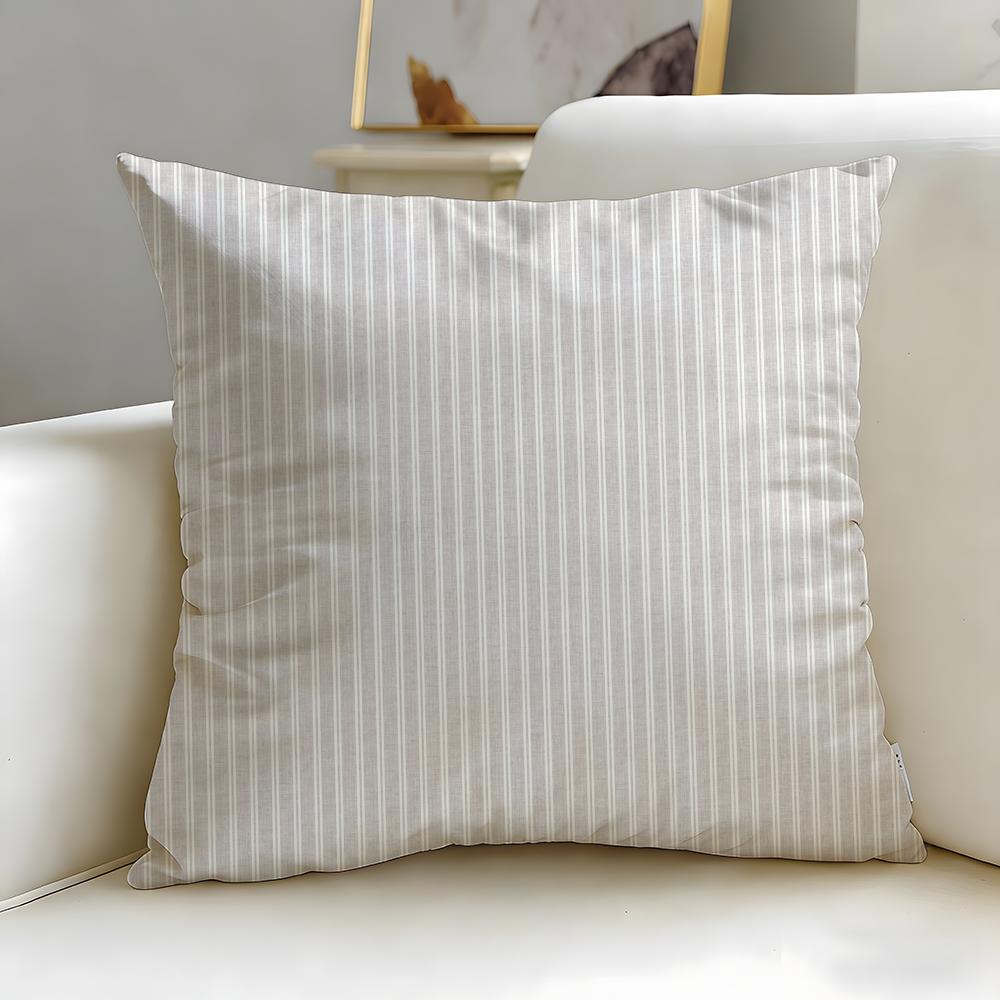 Woven Texture Cushion Cover Soft EasyWash Pillow Case Versatile for Couch Bed Travel and Office