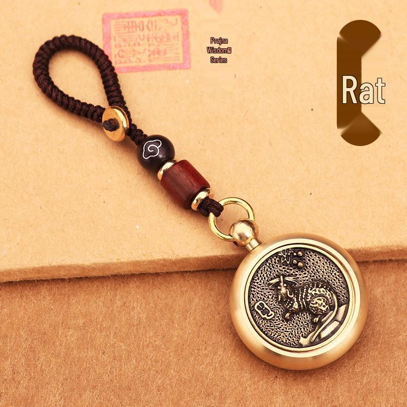 

Брелок-подвеска из чистой латуни Зодиакальная лошадь - Талисман богатства и удачи