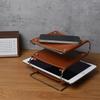Fashion Three-layer Leather Storage Rack Living Room Coffee Table Household Storage Tray Sundries Home Desktop Decoration Tray
