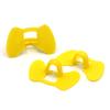 100Pcs Chicken Glasses Yellow Plastic No bolt Chicken Glasses Anti-pecking Glasses for Chicken Pheasant Poultry Equipments