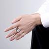 Fashion Men Black Smooth Stainless Steel Rings Glossy Signet Square Finge Rings Hiphop Punk Male Wedding Party Jewelry Wholesale