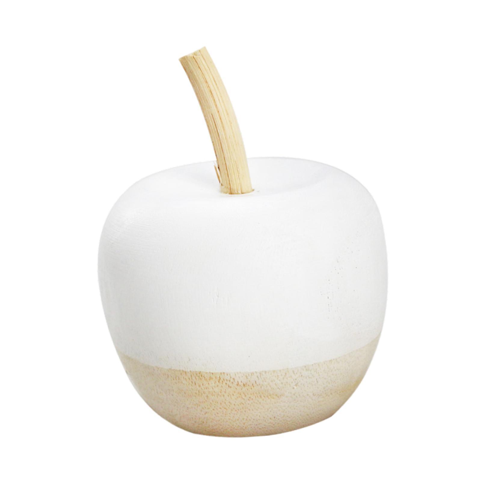 Wood Fruit Figurine Sculpture Decoration Crafts Versatile Fruit Statue Ornament for Countertop Office Anniversary