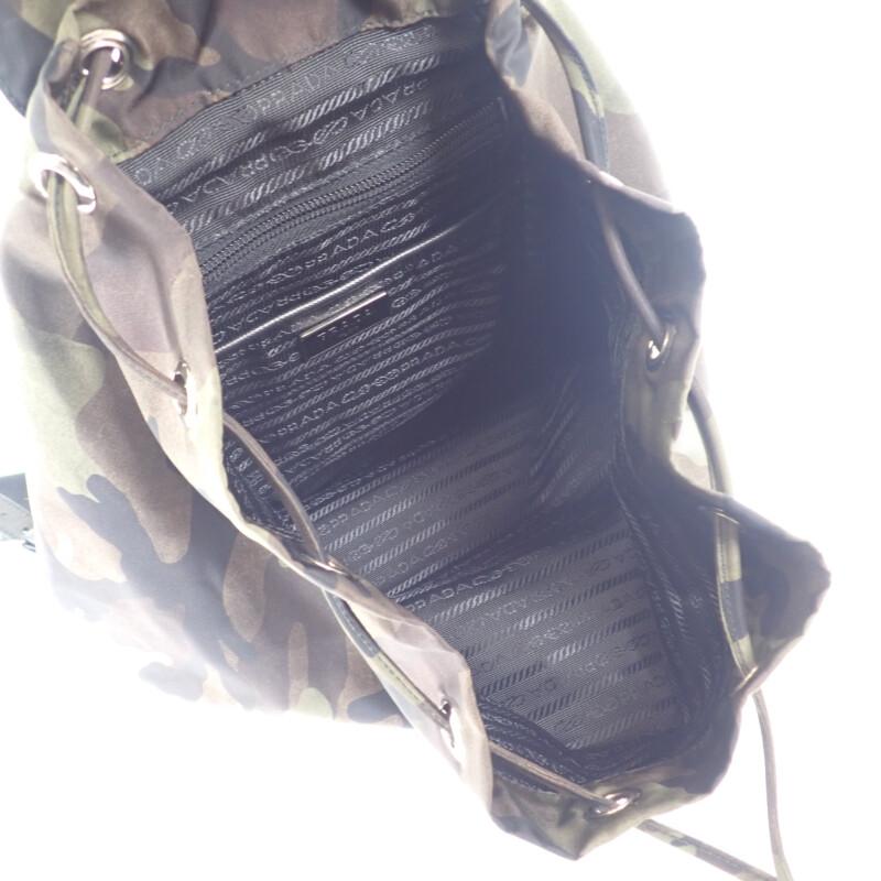 PRADA  BZ0032_ZSR_F0334 Backpack Â· Daypack Tessuto Camouflage/khaki Nylon/leather Women