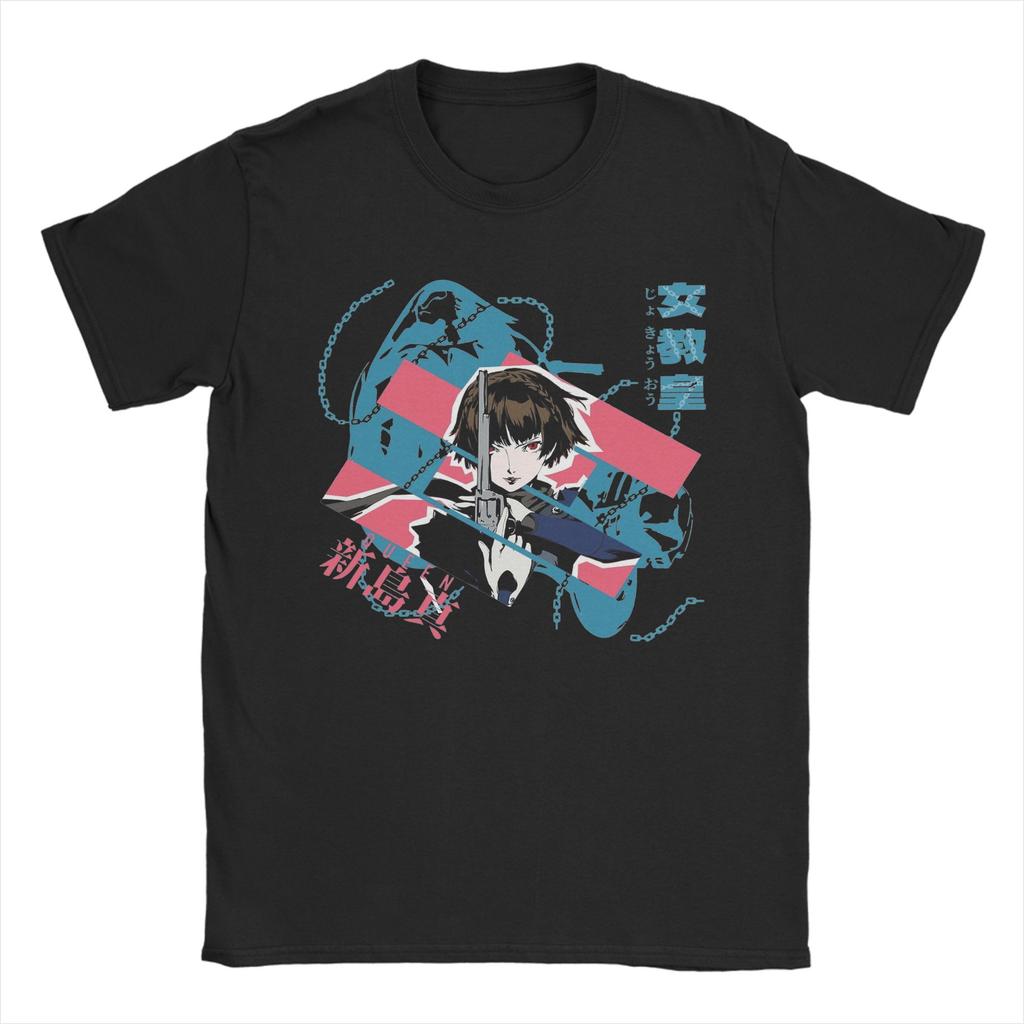 Aigis P3R TShirts for Unisex Women Personas 3 Anime Humor Cotton Tee Shirt Round Neck Short Sleeve T Shirt Plus Size Clothing