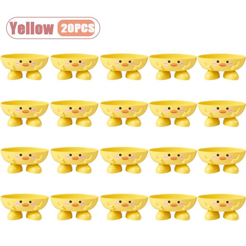 Cute Yellow Duck Soap Dish Creative Soap Holder for Bathroom Durable Plastic Shower Organizer Fun Gift for Bath Accessories