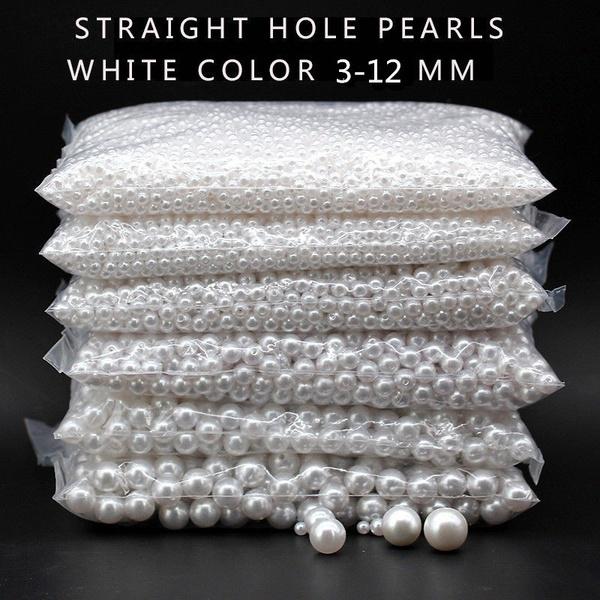 

100шт 6-12 мм белый круглый распорку акриловые Перл