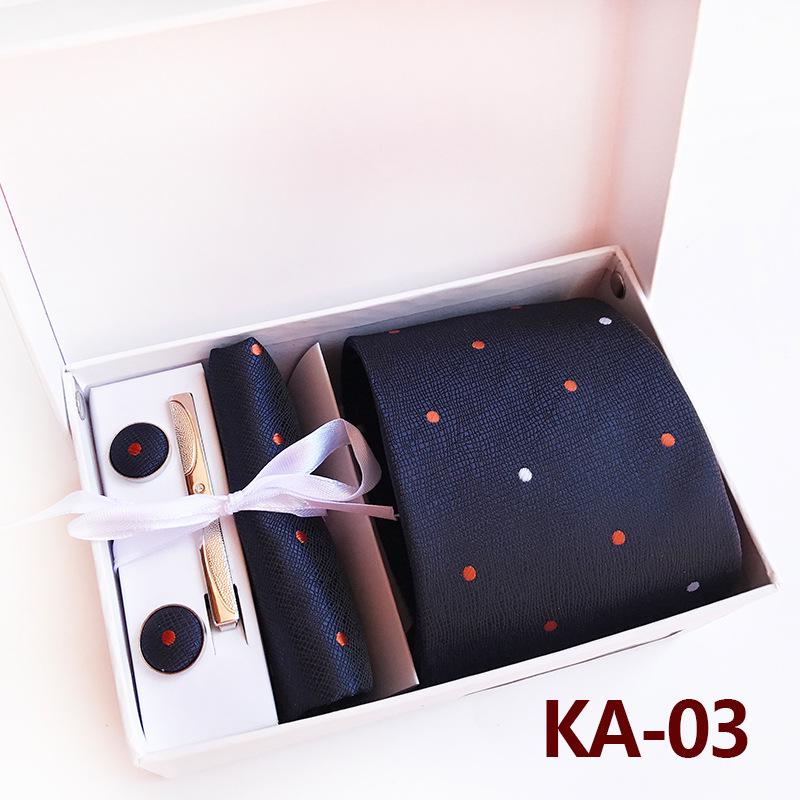 

2025 New Polyester Business Executive Men s Tie, 6-Piece Gift Set