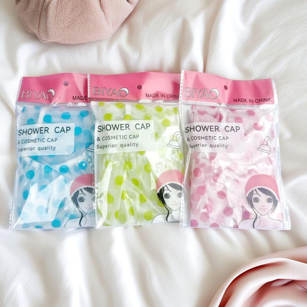 Elastic Reusable Waterproof Shower Cap for Women - Spa, Beauty, Hairdressing