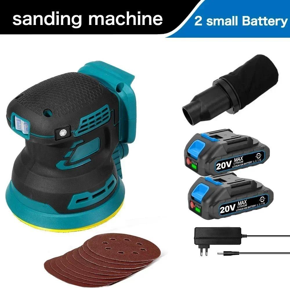 3-speed Brushless Electric Random Orbital Sander Portable Adjustable Polisher Tool Car Paint Care Rust Removal Polishing Grinder