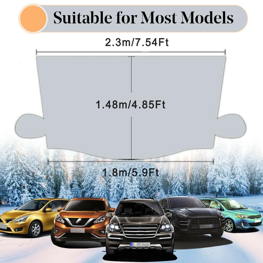 Universal  230*148cm Car Snow Cover Front Windshield Winter Snow Ice Rain Dust Frost Guard Antifreeze Cover Car Accessories