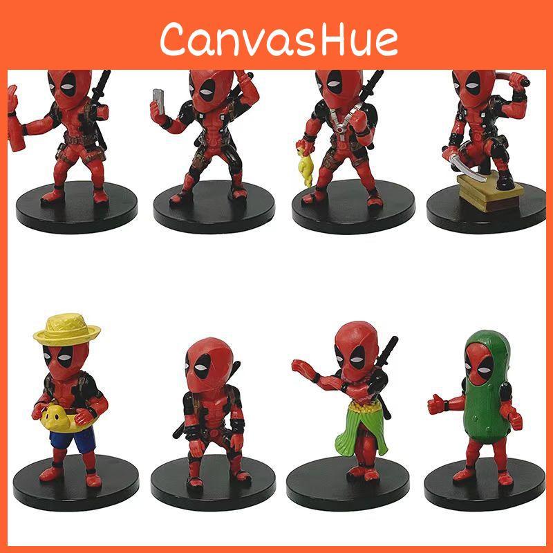 Model Deadpool Character Toys Cute Cartoon Living Room Tabletop Decor Dolls