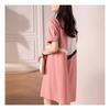Navava Casual Color Blocking Short Sleeve Polo Dress No806