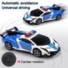 Police Car Toy for Boy Spinning Toy with Music Lights & Siren Patrol Cop Play Vehicle with Openable Doors Christmas Gift for Kid