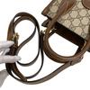 Gucci Interlocking G Mini Tote Shoulder 2WAY GG Supreme PVC Handbag Brown PVC Women Used