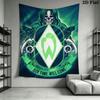 Werder Bremen logo Wall Hanging Printed Fabric Blanket Decorative Tapestries for Bedroom Living Room Home Decor