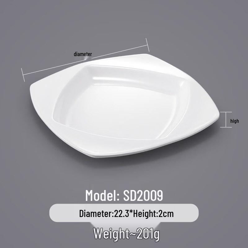Melamine Imitation Porcelain Dinner Plates