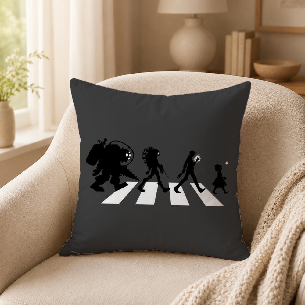 Art B‑BioShock Rapture Cushion Cover Double-Sided Printed Pillow Cover Hypoallergenic Dust-Mite Proof