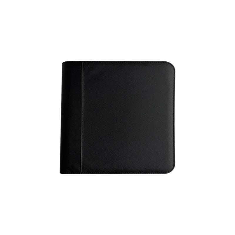 PU Leather Zippered Double-Sided Card Holder Album with 35PT Sleeves 14-page 9-grid double-sided card zippered case