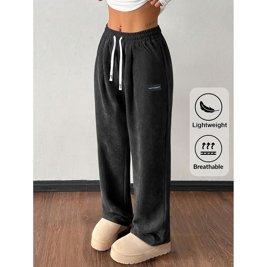 Spring/Autumn New American Retro Fashion Brand Casual Pants for Women - Loose Trendy Workwear Trousers