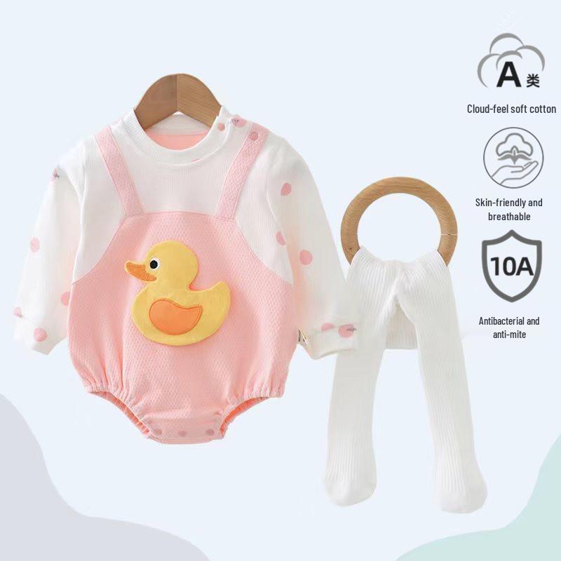 Popular Infant Spring/Autumn Bodysuit: Class A Outfits for Boys & Girls - Newborn Crawling Wear