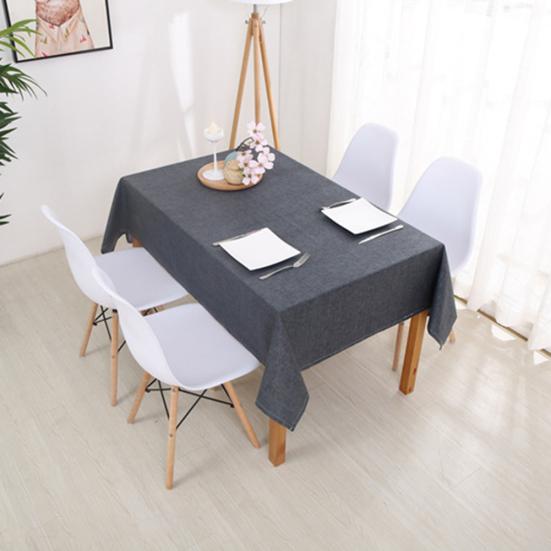 Прямоугольный льняной стол с защитой от ожогов — фото 11