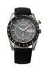 Leather Date and Day Gray Long Life [ARTSTATE W335E] Men's Radio-Controlled Watch, Strap, Display, Dial,