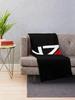 Emblém N7 Mass Effect! Přehoz z flanelové tkaniny postelový pléd Luxusní St Dekorativní Pohovky Kempingové Přikrývky